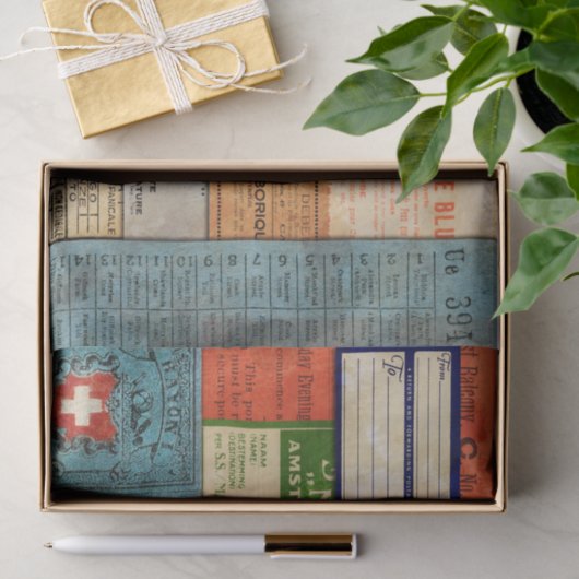 Collage Tissue Paper Seidenpapier (Geschenk)