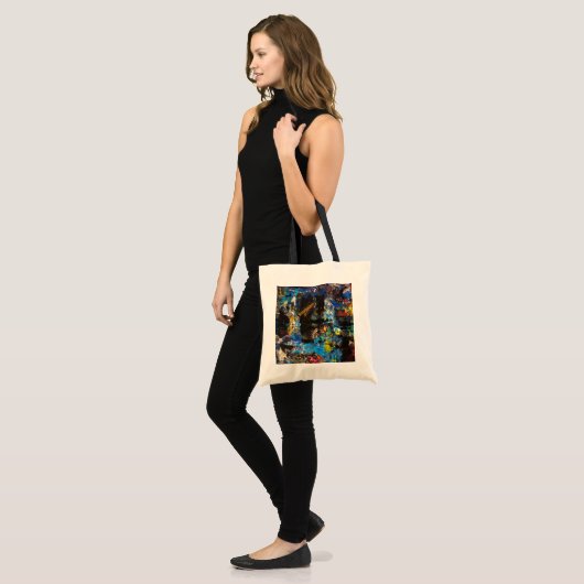 Collage Tote Bag Tragetasche (Vorderseite (Model))