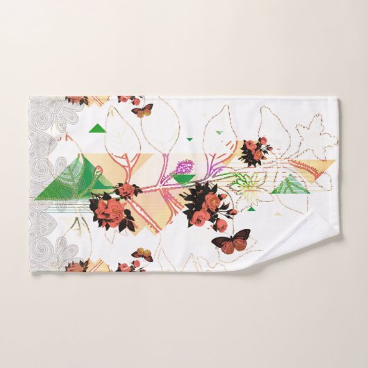 Collage Vintag Badhandtuch Set (Handtuch)