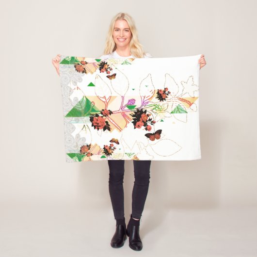 Collage Vintag Fleecedecke (Beispiel)