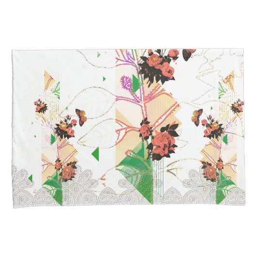 Collage Vintag Kissenbezug (Vorderseite-Rechts)