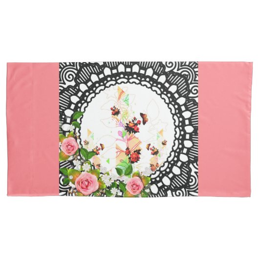 Collage Vintag Kissenbezug (Vorderseite)