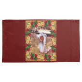 Collage Vintag Retro mit Spitzen und Blume Kissenbezug (Vorderseite-Rechts)