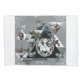 Collage Vintag Retro mit Spitzen und Blume Kissenbezug