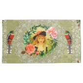 Collage Vintag Retro mit Spitzen und Blume Kissenbezug (Vorderseite-Rechts)