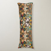 Collage Vintag Retro mit Spitzen und Blume Seitenschläferkissen (Vorderseite Vertikal)