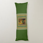 Collage Vintag Retro mit Spitzen und Blume Seitenschläferkissen (Rückseite (Vertikal))