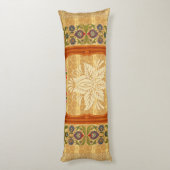 Collage Vintag Retro mit Spitzen und Blume Seitenschläferkissen (Rückseite (Vertikal))