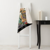 Collage Vintag Retro mit Spitzen und Blume Sherpadecke (Beispiel)