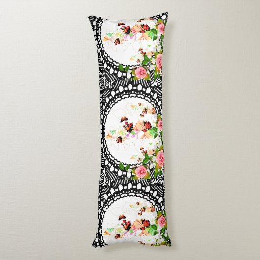 Collage Vintag Seitenschläferkissen (Rückseite (Vertikal))