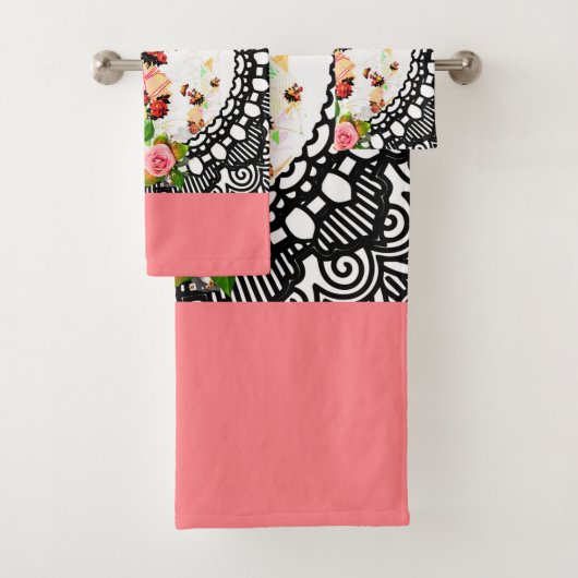 Collage vintage badhandtuch set (Insitu)