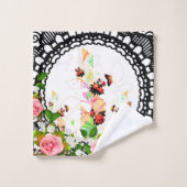 Collage vintage badhandtuch set (Waschlappen)