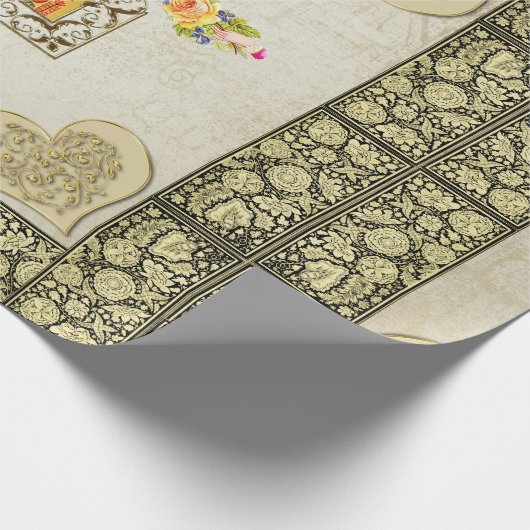 collage vintage geschenkpapier (Ecke)