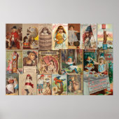 Collage Vintage Kunstwerbung I Poster (Vorne)