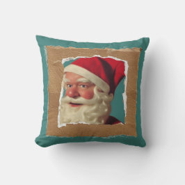 Collage Vintager Stil santa fun Weihnachten Kissen