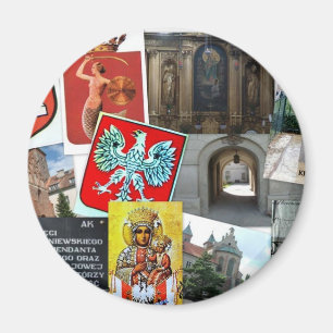 COLLAGE VON POLEN MAGNET