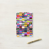 Collage von Pride-Flaggen Post-it Klebezettel (Auf Schreibtisch)