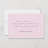 Collage von zwei Fotos modernes Design Dankeskarte (Rückseite)