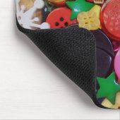 Collage with Christmas Tree Buttons Mousepad (Ecke)