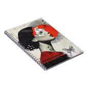 Collage with Moth | Notebook Notizblock (Rechte Seite)