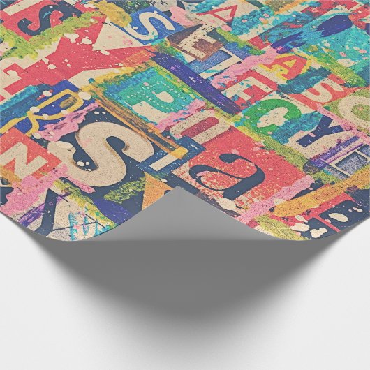 Collage Wrapping oder Decoupage Paper Geschenkpapier (Ecke)