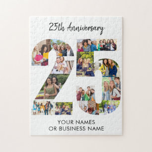 Collage zum 25. Jubiläum Nummer 25 Puzzle