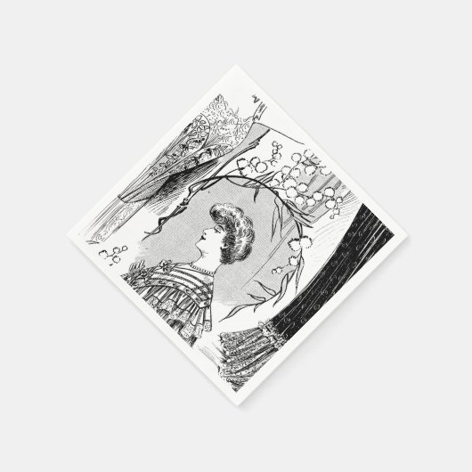 Collage zur Darstellung von Retro-Modellen Serviette (Ecke)