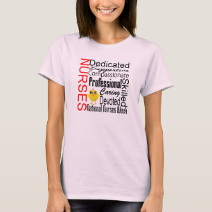 Collage zur Erkennung von Krankenschwestern: Woche T-Shirt
