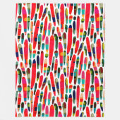 Collaged Color Splash 150222 Fleecedecke (Vorderseite)