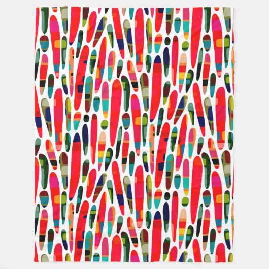 Collaged Color Splash 150222 Fleecedecke (Vorderseite)