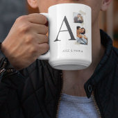 Collaged Initial Stories Kaffeetasse