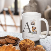 Collaged Initial Stories Kaffeetasse