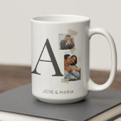 Collaged Initial Stories Kaffeetasse