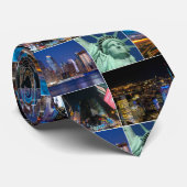 Collagen-Foto Cityscape New York City NYC Krawatte (Gerollt)