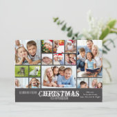 Collagen-Tafel-Foto-Karte Feiertagskarte (Stehend Vorderseite)