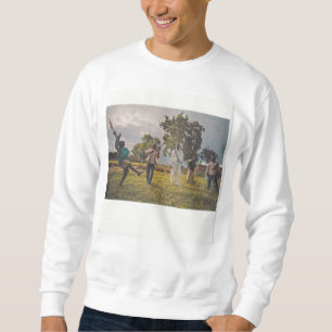 Collagenbild. Kindersoldat-Fußball-Spieler Sweatshirt
