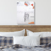 Collages Bruyants Artist's Book 10. page Leinwand (Insitu (Schlafzimmer))