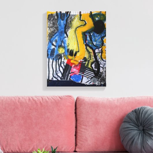 Collages Bruyants Artist's Book 16. page Leinwand (Insitu (Wohnzimmer))