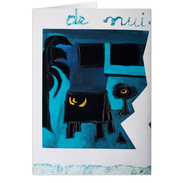 Collages Bruyants Artist's Book Blue Room Card (Vorne)