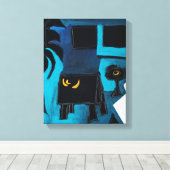 Collages Bruyants Artist's Book Blue Room Leinwand (Insitu (Holzboden))