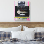 Collages Bruyants Artist's Book Glückwunschs Key C Leinwanddruck (Insitu (Schlafzimmer))