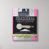 Collages Bruyants Artist's Book Glückwunschs Key C Leinwanddruck (Vorderseite)