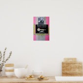 Collages Bruyants Artist's Book Glückwunschs Key P Poster (Küche)