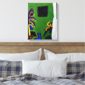 Collages Bruyants Artist's Book Green Room Leinwan Leinwanddruck (Insitu (Schlafzimmer))