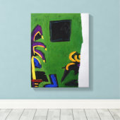 Collages Bruyants Artist's Book Green Room Leinwan Leinwanddruck (Insitu (Holzboden))