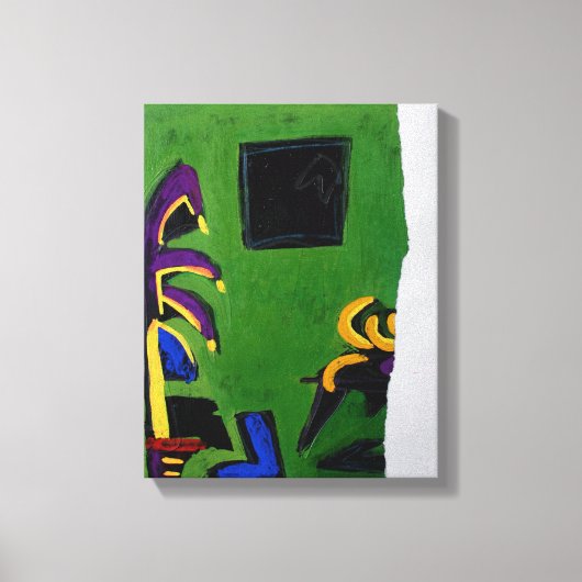 Collages Bruyants Artist's Book Green Room Leinwan Leinwanddruck (Vorderseite)