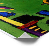 Collages Bruyants Artist's Book Green Room Poster (Ecke)