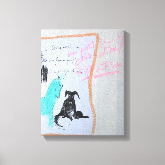 Collages Bruyants Artist's Book Horse and Dog C Leinwanddruck (Vorderseite)