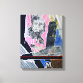 Collages Bruyants Artist's Book stecken im Leben C Leinwanddruck (Vorderseite)