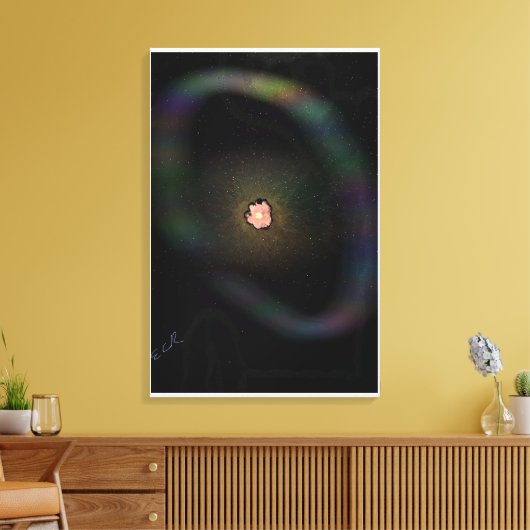 Collapsing Supernova, Expanding Shell Canvas Print Leinwanddruck (Insitu (Wohnzimmer))